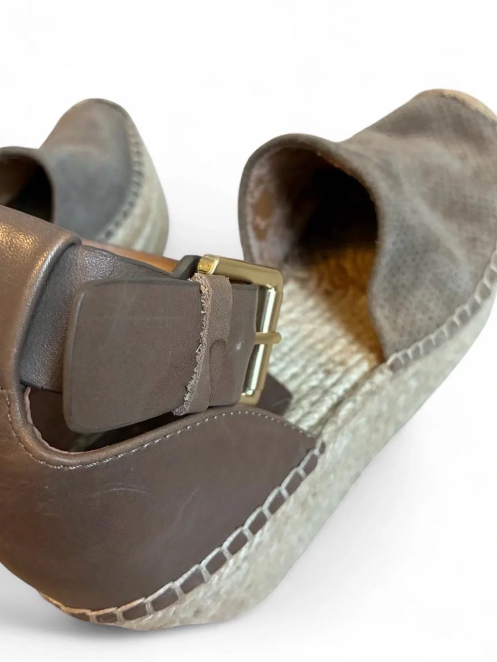 Marc Fisher Adalyn Espadrille Wedges, taupe size 7.5